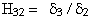 H32 = delta_3 / delta_2