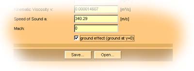 Activating the ground effect option.